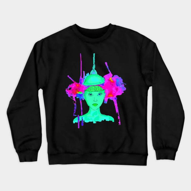 Brain Crewneck Sweatshirt by inazim